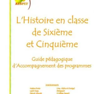 L'histoire en classe de sixième et de cinquième